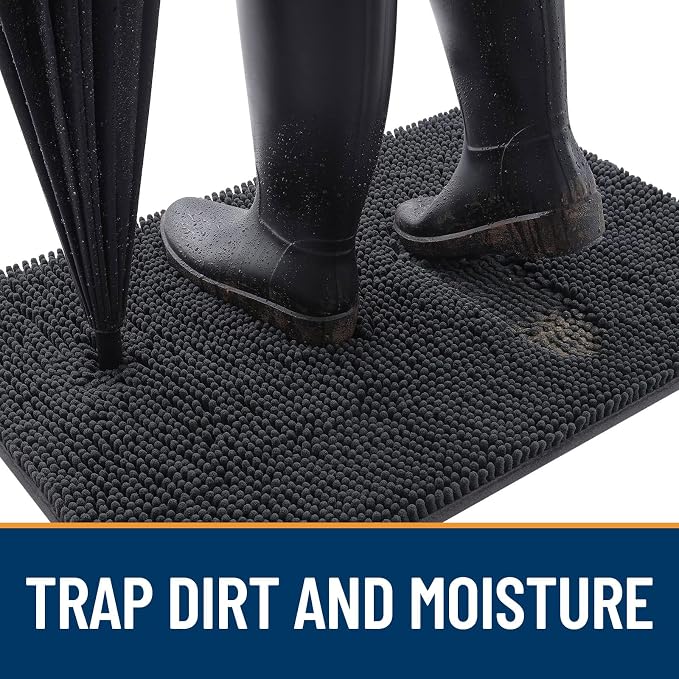 OLANLY Dog Door Mat for Muddy Paws 40x24, Absorbs Moisture and Dirt, Absorbent - Image 2