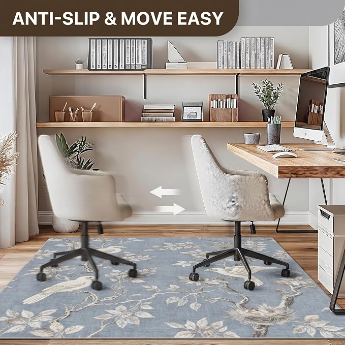 48"x60" Office Chair Mat for Hardwood Tile Floor, Under Desk Carpet Protector - Image 4