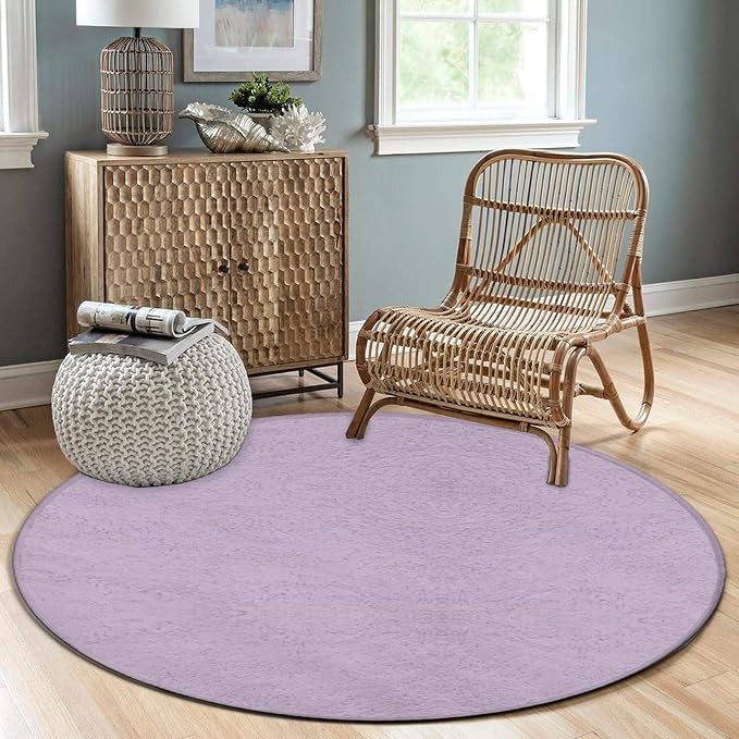 Home Decor Non Slip Kitchen Office Circle Rug, Machine Washable Modern Round - Image 3