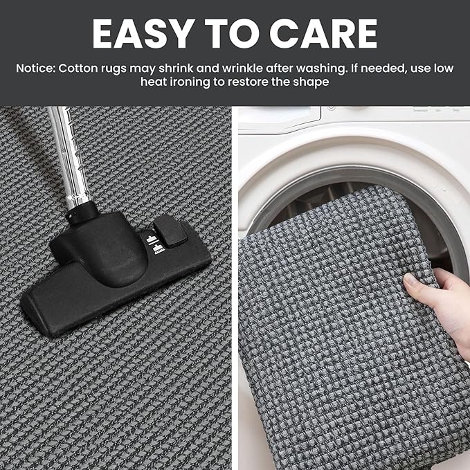 IOHOUZE Washable Runner Rug 3x12 Non Slip Rubber Backed Extra Long Hallway - Image 4
