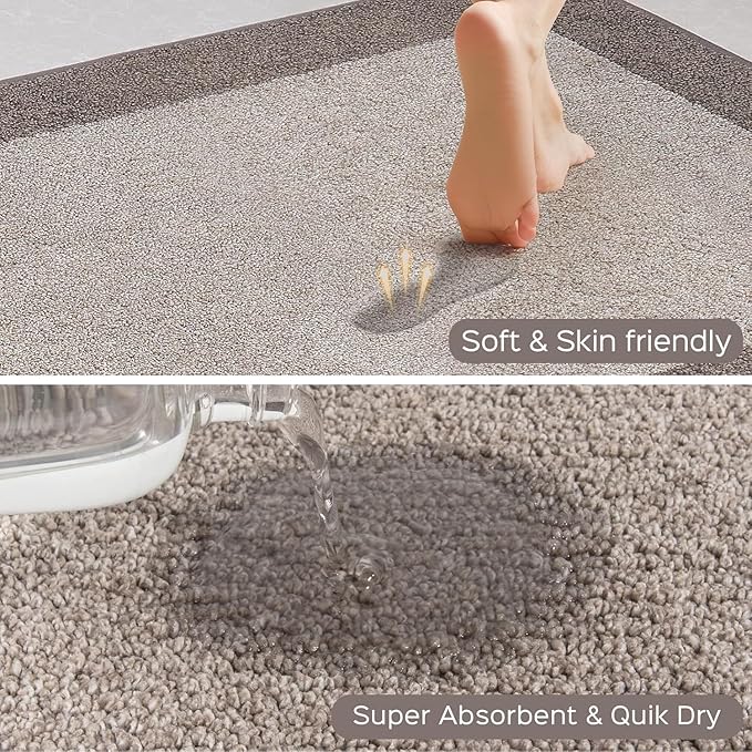 Machine Washable Kitchen Rug 32" x 72", Non Slip Indoor Door Rug, Absorbent - Image 2
