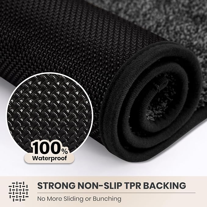 PURRUGS Dirt Trapping Door Mat 24" x 84", Non-Slip Machine Washable Entryway Rug - Image 5