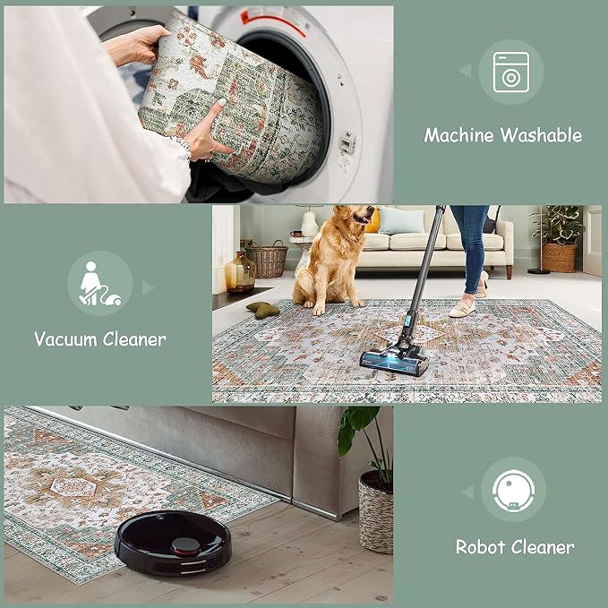 Moynesa Ultra-Thin Washable Area Rug - Image 4