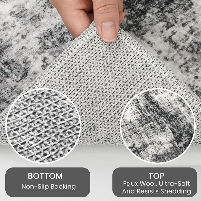 IOHOUZE Modern Abstract Area Rugs 6x9 Ft Washable Rugs - Image 5