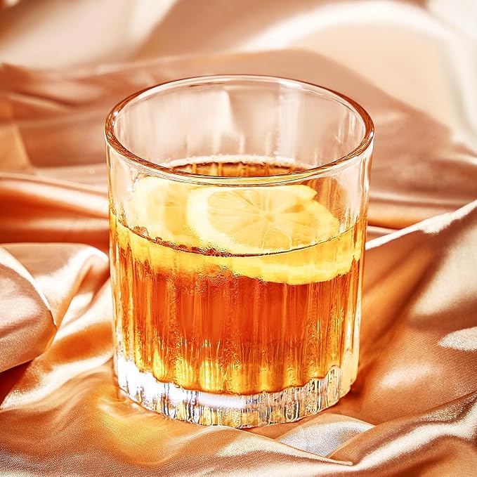GLASKEY Whiskey Glasses Set of 4, Lead-Free Crystal Old Fashioned Glass - Image 7