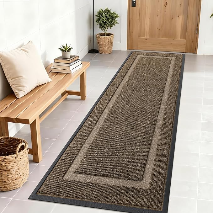 OLANLY Front Door Mat Indoor Outdoor Entrance, Waterproof All-Season, by OLANLY