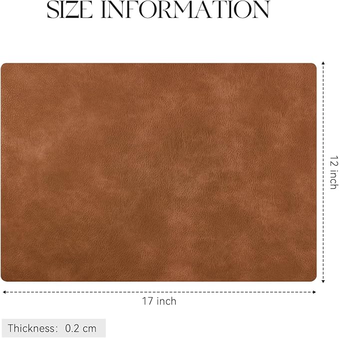 MOSAYT Vinyl Placemats Set of 4-12 X 17 Inch - Image 7