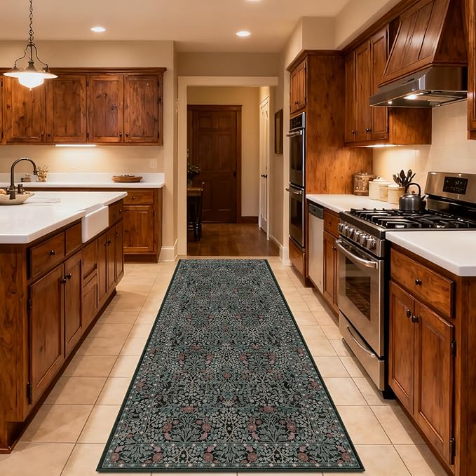 Washable 2'6" x 8' Runners for Hallways, Non Slip Long Floor Runner for Kitchen - Image 2