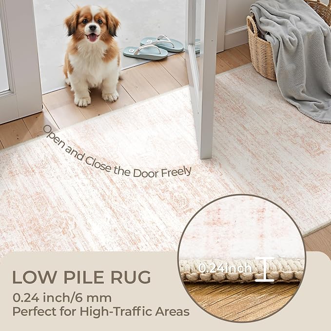 2x6 Runner Rug Non Slip for Entryway, Washable Runners for Kitchen, Soft Thin - Image 6