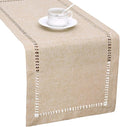 Grelucgo Handmade Hemstitch Beige Table Runner Or Dresser Scarf, Rectangular 14 by Grelucgo
