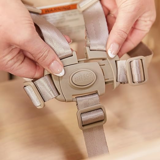 ECR4Kids ASATT High Chair, Toddler Chair, Antique White