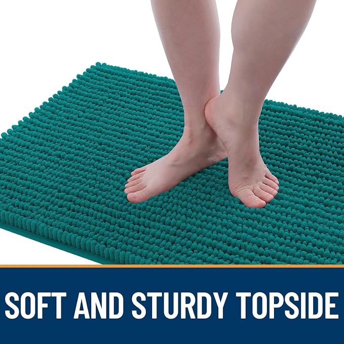 OLANLY Dog Door Mat for Muddy Paws 36x24, Ultra Absorbent Chenille Mud Doormat - Image 3