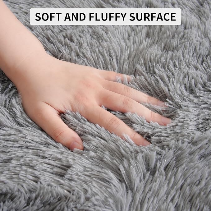 Tepook Super Soft Fluffy Rugs for Living Room, Area Rugs 8x10 for Bedroom - Image 6