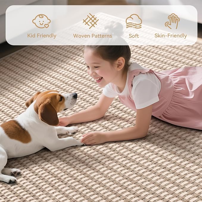YDKGL Boho Washable Area Rugs 6x9 ft, Non Slip Area Rug - Image 4