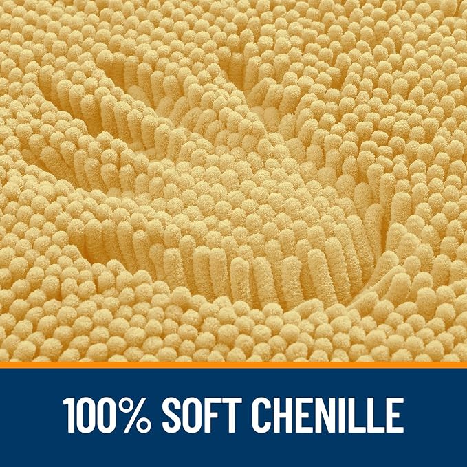 OLANLY Large Bathroom Rugs 45x27, Extra Soft Absorbent Chenille Bath Rugs - Image 3