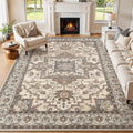 9x12 Area Rugs Living Room: Washable Vintage Rug Large Non-Slip Stain Resistant by JessibouAreaRug