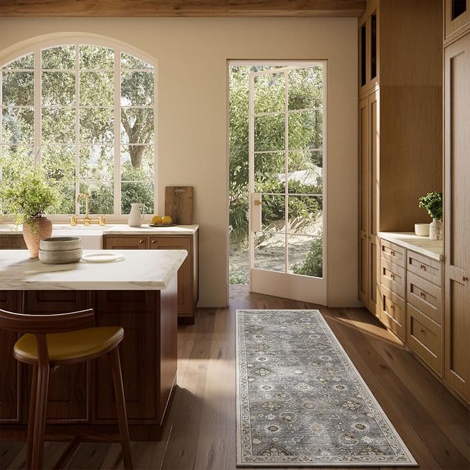 Washable Runners for Hallways Kitchen Rugs: 2'x6' Runner Rug Stain Resistant - Image 6