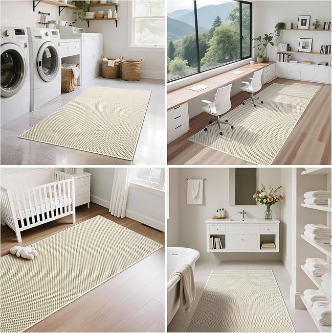 YDKGL 2x5 ft Hallway Runner Rug Boho Woven Washable Long Kitchen Runner Rugs - Image 8