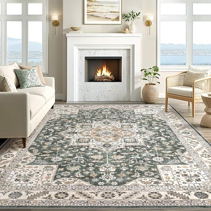 Vintage Living Room Area Rug 9x12 - Image 6