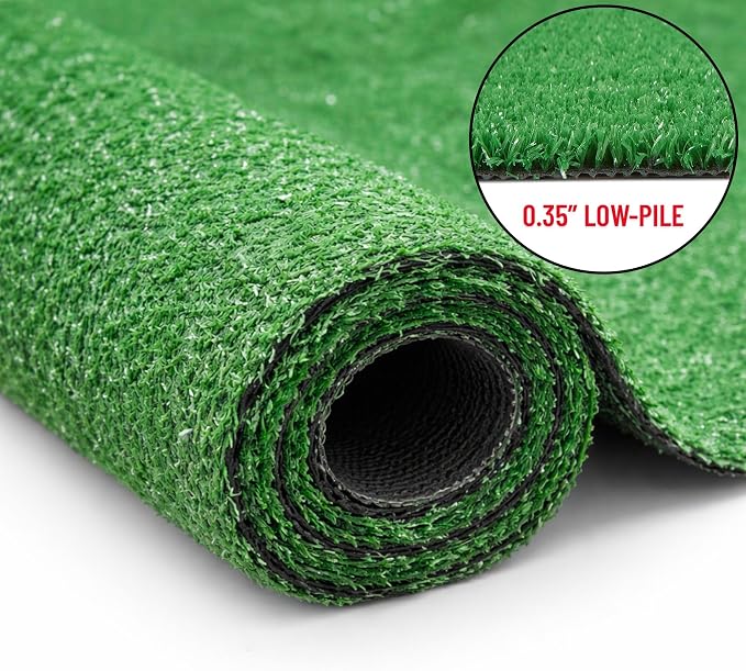 Ottomanson Artificial Grass Runner Lite 31" x 18', Fake Grass - Image 2