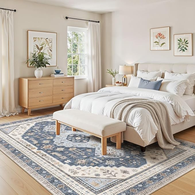 5x7 Washable Area Rug, Large Rugs - Image 5