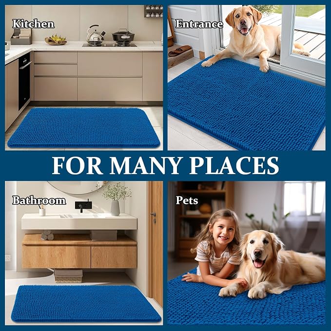 OLANLY Dog Door Mat for Muddy Paws 54x24, Absorbs Moisture and Dirt, Absorbent - Image 8