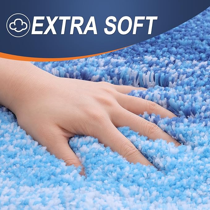 OLANLY Small Bathroom Rugs Mat 24x16, Extra Soft Absorbent Microfiber Bath Rugs - Image 3