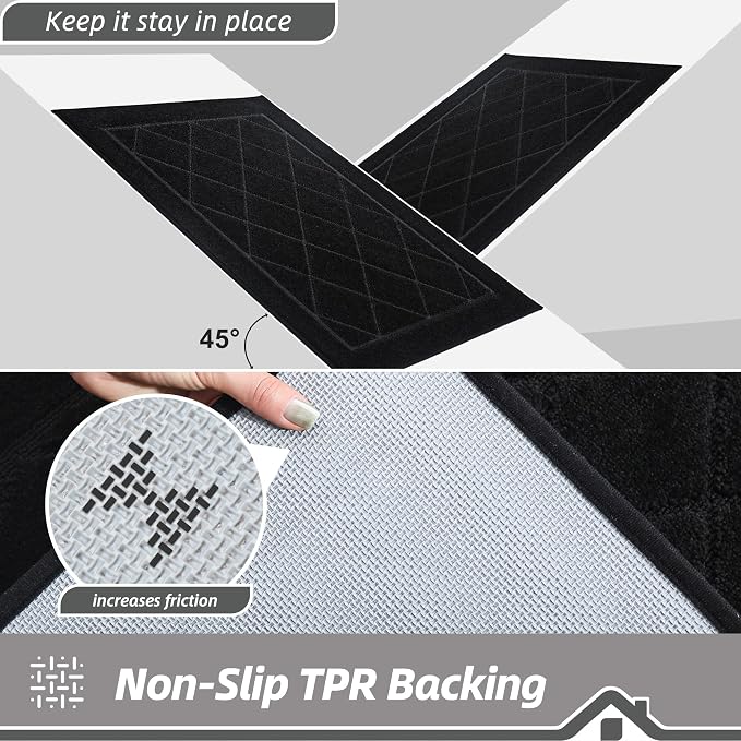 BEQHAUSE Dirt Trapper Door Mat 32" x 48", Doormat Non-Slip Entryway Rugs - Image 5