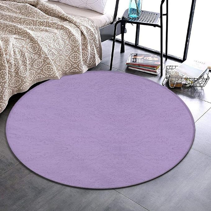 Room Sofa Yoga Soft Round Carpet, Home Decor Non Slip Kitchen Office Circle Rug - Image 2