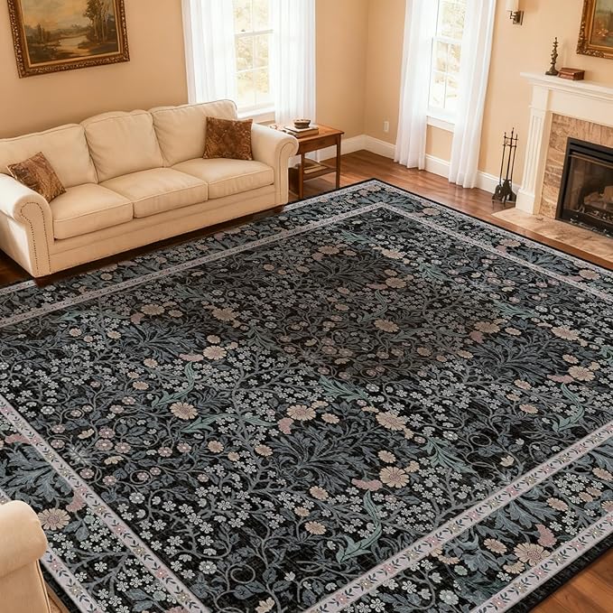 Area Rug for Living Room, 10x12 Large Washable Rugs for Dining Room, Non Slip - Image 3