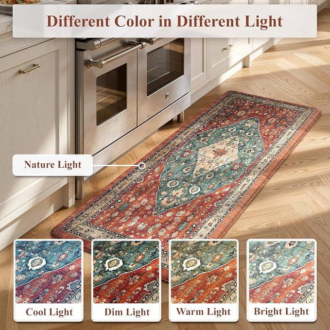 Collive Kitchen Rugs Anti Fatigue Kitchen Runner Mats Cushioned, Comfort - Image 7