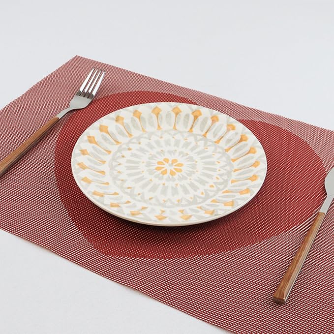 Placemats Set of 4 Washable Indoor | Outdoor Vinyl Place Mats - Image 7