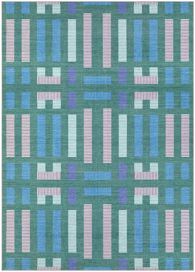 cotiled 9x12 Area Rugs Living Room Rug: Washable Boho Rugs - Image 9