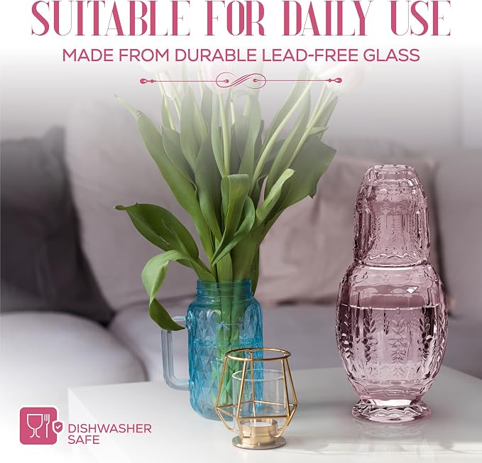 Elle Décor Vintage Bedside Water Carafe - Image 5