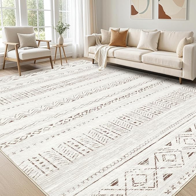 cotiled 7x10 Area Rugs Living Room Rug: Washable Boho Rugs by COTILED