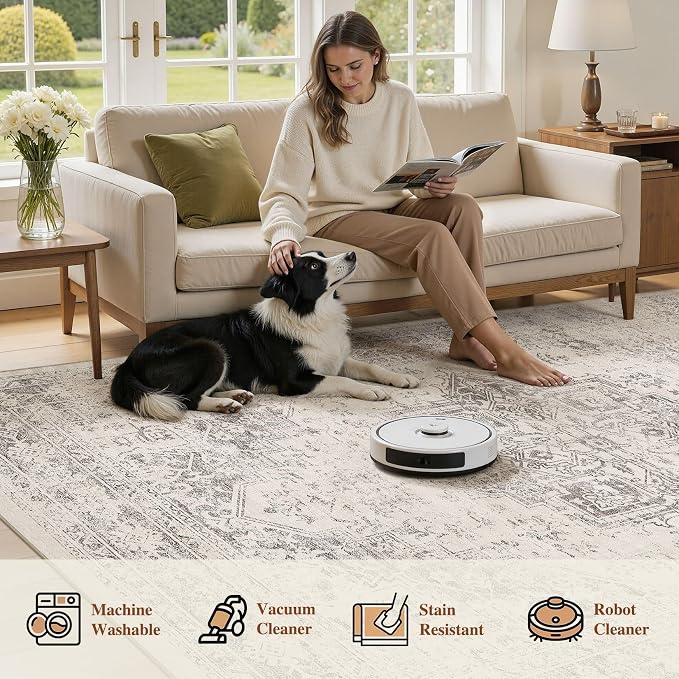 UERMEI 10x12 Area Rug Living Room Rugs - Image 8