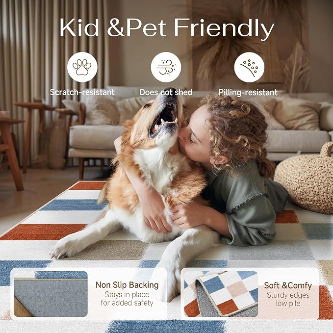 PureCozy Machine Washable 5x7 Area Rugs - Image 3
