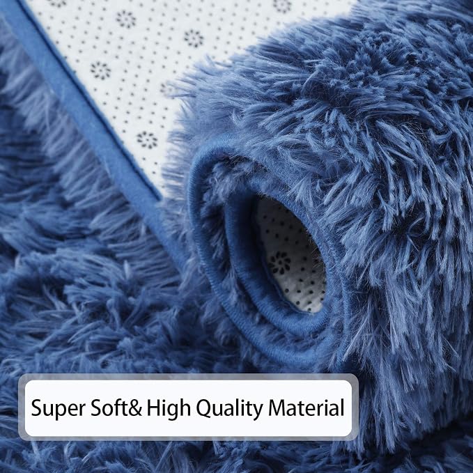 Andecor Soft Fluffy Bedroom Rugs, 3 x 5 Feet Indoor Shaggy Plush Area Rug - Image 6