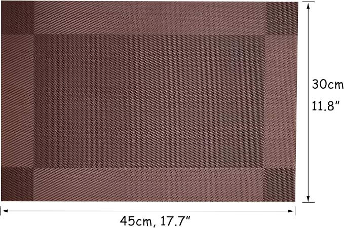 Table Placemats Dining Table Place Mats Set of 6 Heat Resistant Insulation - Image 6