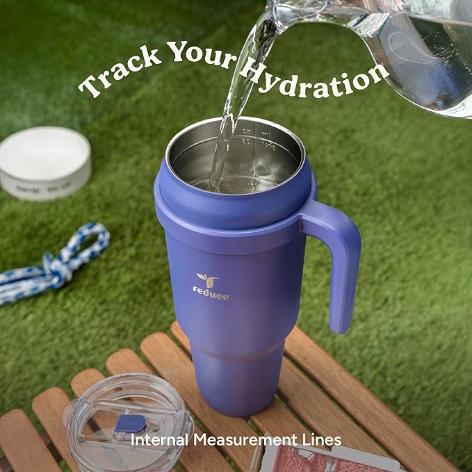 REDUCE Reusable 50 oz Cold1 Water Tumbler – Ergonomic Handle – Double-Wall - Image 6