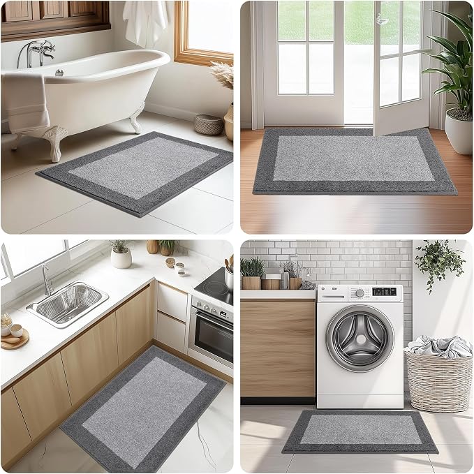 Machine Washable Kitchen Rug 32" x 48", Non Slip Indoor Door Rug, Absorbent - Image 6