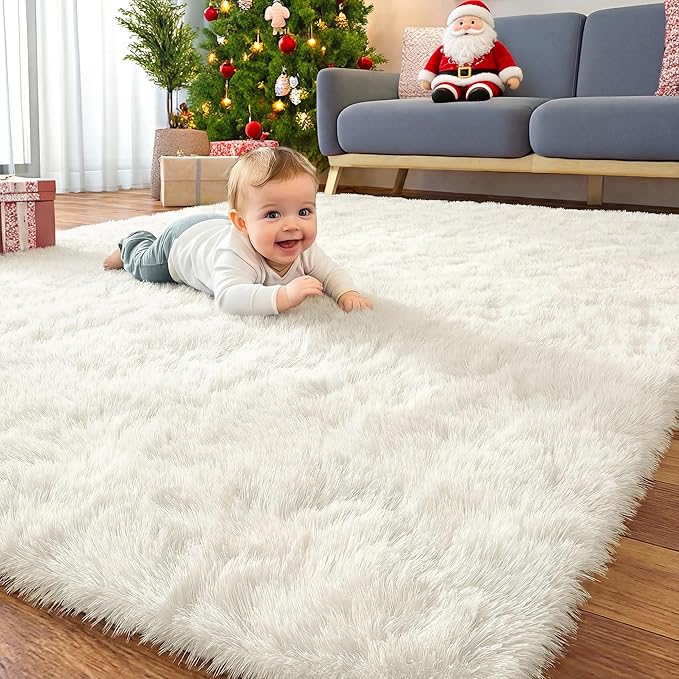 OLANLY 7x8 Machine Washable Large Area Rugs by OLANLY