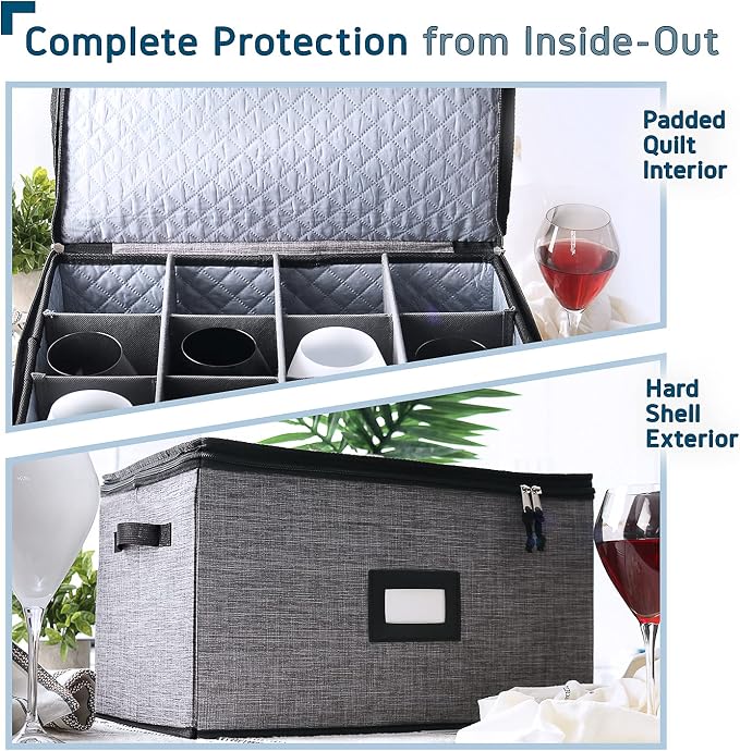 Hearth & Harbor Wine Glass Storage Box - Image 5