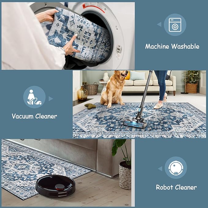 Moynesa Ultra-Thin Washable Area Rug - Image 4
