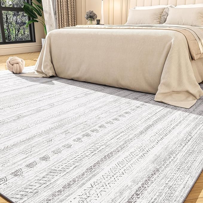 5x7 Area Rugs for Living Room Machine Washable Rug Distressed Indoor Carpet by Tchdio