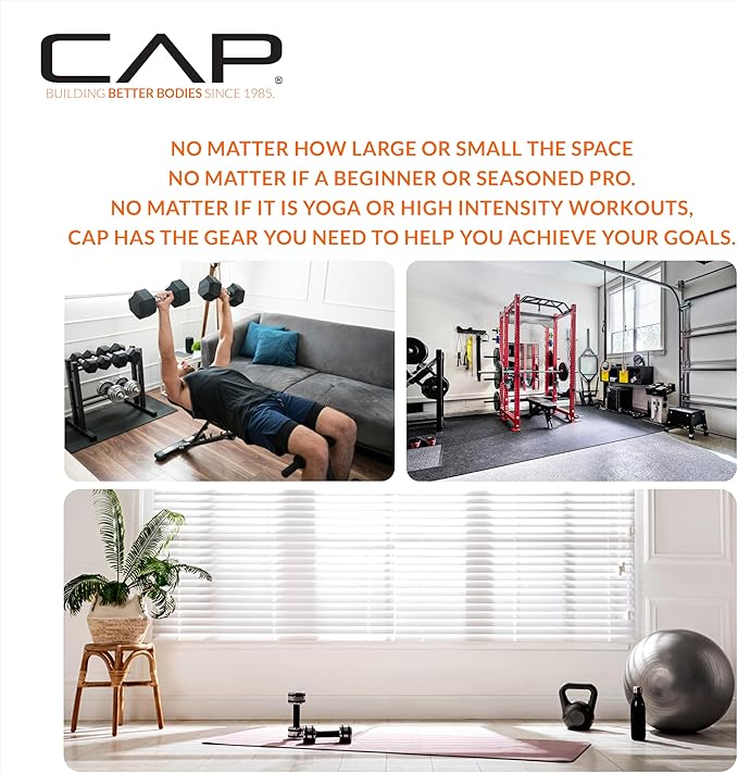 CAP Barbell 1-Inch High Density Exercise Yoga Mat - Image 8