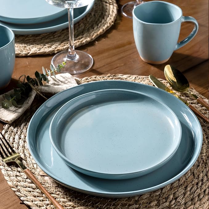 AmorArc Dinnerware Sets for 6, 18 Pieces Ceramic Plates and Bowls Set | Scratch - Image 5