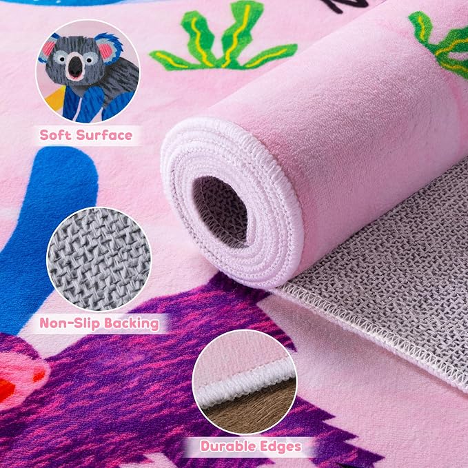 5x7 ABC Classroom Rug for Kids Playroom, Alphabet Rug - Image 6