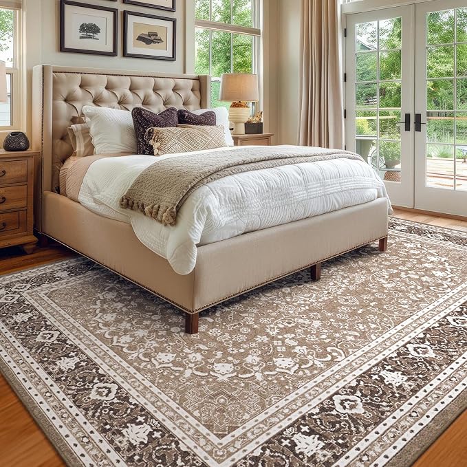 Lessymo 9 x 12 Area Rugs for Living Room, Machine Washable Area Rugs Boho Faux - Image 6