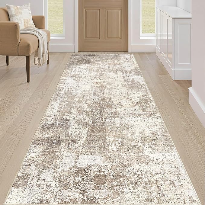Runner Rug Kitchen Washable Rugs: 2x5 Non-Slip Abstract Soft Modern Stain - Image 4